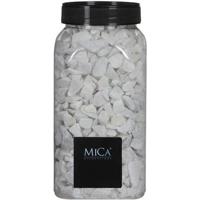 Mica Decorations decoratie steentjes - wit - 1 kilo - 650ml - hobby steentjes