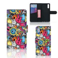 Huawei P20 | Wallet Case | met Pasjes | Punk Rock