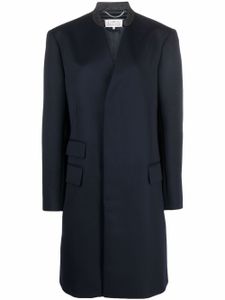 Maison Margiela manteau à fermeture dissimulée - Bleu