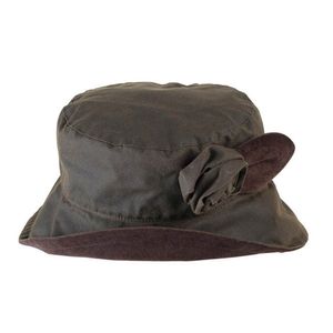 Valerie Wax Rose Hat Olive