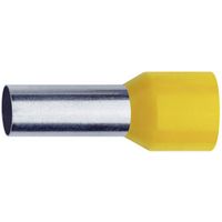 Klauke 1676 Adereindhulzen 0.25 mm² Deels geïsoleerd Geel 1000 stuk(s) - thumbnail