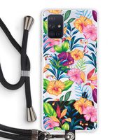 Tropisch 2: Samsung Galaxy A71 Transparant Hoesje met koord