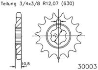 ESJOT Sprocket 630 15z standard
