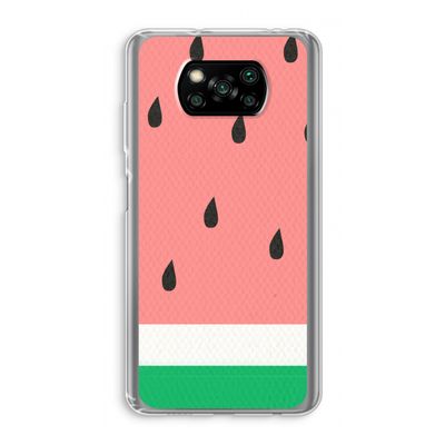 Watermeloen: Xiaomi Poco X3 NFC Transparant Hoesje