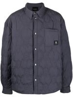 Daily Paper veste matelassée à patch logo - Gris