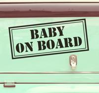 Vertrouwelijke baby aan boord sticker Vertrouwelijke baby aan boord sticker