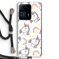 Rainbow Unicorn: Xiaomi Mi Mix 4 Transparant Hoesje met koord