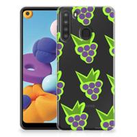 Samsung Galaxy A21 | Siliconen Case | Druiven