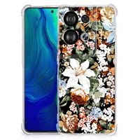 Case voor OPPO Reno8 Dark Flowers - thumbnail