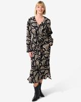 HEMA Damesjurk Sarie Abstract Zwart (zwart) HEMA Damesjurk Sarie Abstract Zwart (zwart)