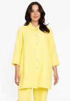 Yoek Blouse met knopen | Geel | Maat 54/56