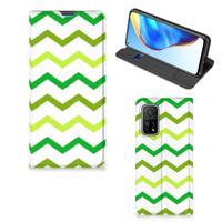 Xiaomi Mi 10T | 10T Pro | Hoesje met Magneet | Zigzag Groen