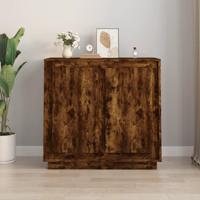 Dressoir 80x34x75 cm bewerkt hout gerookt eikenkleurig