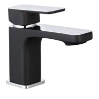 Ngk Schutte madasgaskar ééngreepsmeraan wastafel | chroom/mat zwart 43106