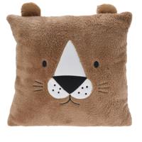 Dieren sierkussen - kinderkamer - bruin - 43 cm - polyester - met oren