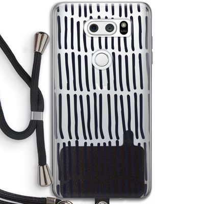 Moroccan stripes: LG V30 Transparant Hoesje met koord