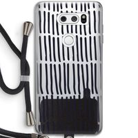 Moroccan stripes: LG V30 Transparant Hoesje met koord