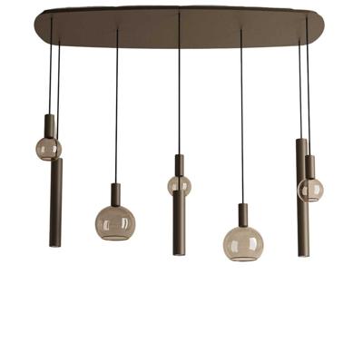 Hanglamp Riva deens ovaal platinum