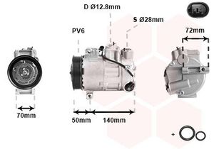 Compressor, airconditioning 3001K714