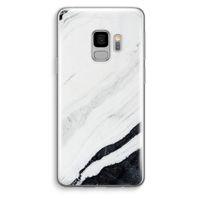 Elegante marmer: Samsung Galaxy S9 Transparant Hoesje