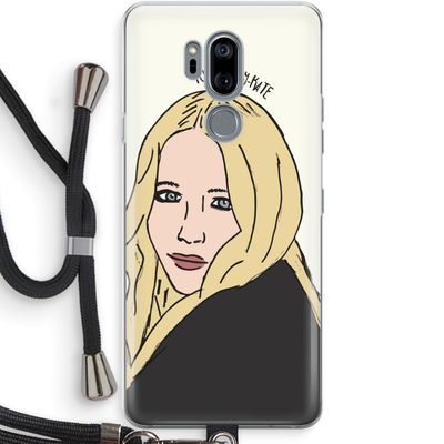 Mary Kate: LG G7 Thinq Transparant Hoesje met koord