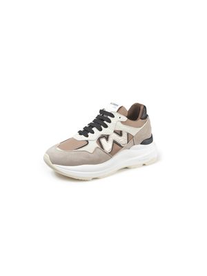 Sneakers frottévoering Van Womsh beige