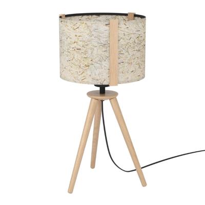 Stars of Light Tafellampje TripodHontongas hout met beige kap - 390325