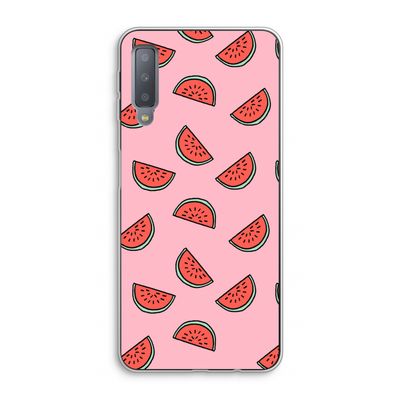 Watermeloen: Samsung Galaxy A7 (2018) Transparant Hoesje