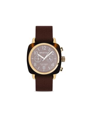 Briston montre Clubmaster Classic 40 mm - Marron