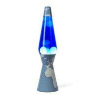 Fisura Lava Lamp Bullet - Wereld Base Met Witte Lava