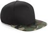 Beechfield CB691 Camo Snapback - Black/Jungle Camo - One Size