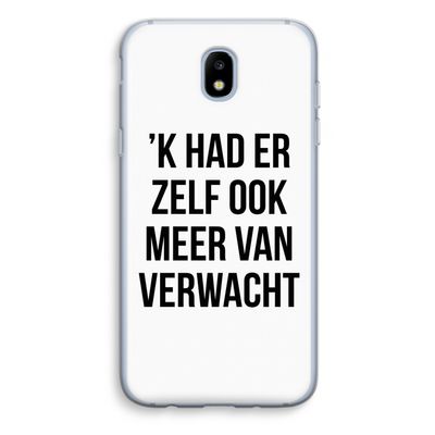 Meer verwacht: Samsung Galaxy J5 (2017) Transparant Hoesje