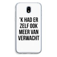 Meer verwacht: Samsung Galaxy J5 (2017) Transparant Hoesje Meer verwacht: Samsung Galaxy J5 (2017) Transparant Hoesje