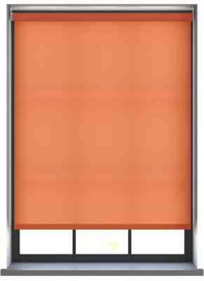 Elektrisch Rolgordijn - Unicolour oranje