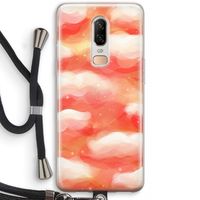 Lichte Wolken: OnePlus 6 Transparant Hoesje met koord