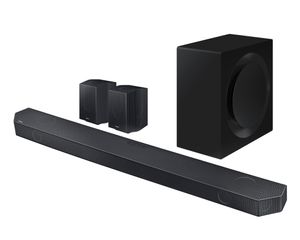 Samsung HW-Q995GC/ZG Surroundsysteem Zwart Bluetooth, Dolby Atmos, Incl. draadloze subwoofer, Spraakbesturing, WiFi, Wandbevestiging