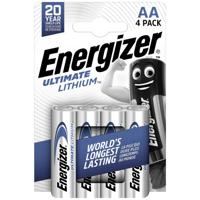 Energizer Ultimate FR6 AA batterij (penlite) Lithium 3000 mAh 1.5 V 4 stuk(s) - thumbnail