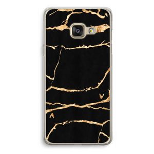 Gouden marmer: Samsung Galaxy A3 (2016) Transparant Hoesje
