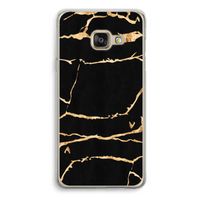 Gouden marmer: Samsung Galaxy A3 (2016) Transparant Hoesje