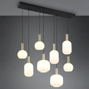 Trio Eetkamer hanglampDiva 8-lichts - wit glas - 319800808