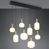 Trio Eetkamer hanglampDiva 8-lichts - wit glas - 319800808