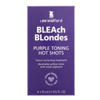 Lee Stafford Bleach Blondes Ice Purple Toning Cool Shots 4x15ml