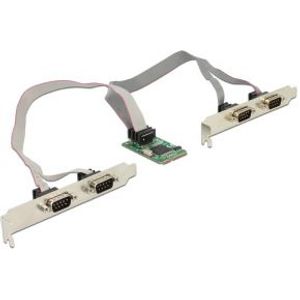Delock 95243 Mini PCIe-kaart > 4 x seriële RS-232