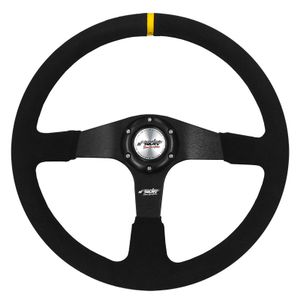 Simoni Racing Sportstuur Defender 380mm - Zwart Suede SRDEF
