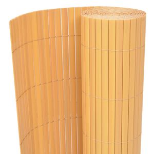 VidaXL Tuinafscheiding dubbelzijdig 90x500 cm pvc geel