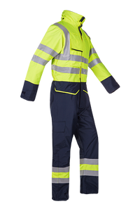 Sioen 7253 Carret Vlamvertragende en antistatische signalistatie winter regenoverall