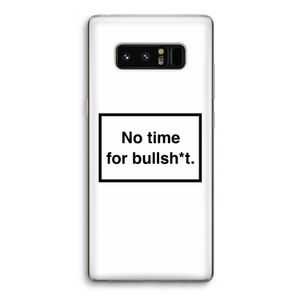 No time: Samsung Galaxy Note 8 Transparant Hoesje
