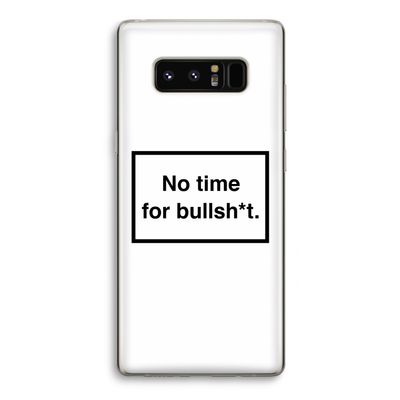 No time: Samsung Galaxy Note 8 Transparant Hoesje
