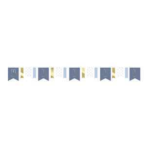 Haza Witbaard Nijntje slinger blauw, 4mtr.