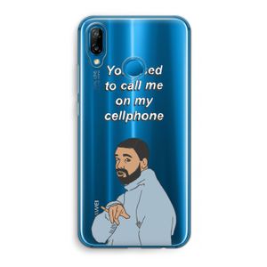 Hotline bling: Huawei P20 Lite Transparant Hoesje